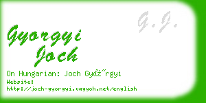 gyorgyi joch business card